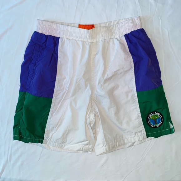 Just Don All City Shorts White / Purple / Green Men’s Size Small - Picture 1 of 5
